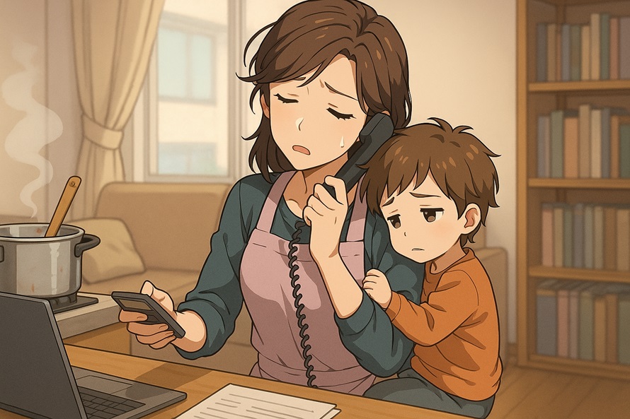 忙しいママ