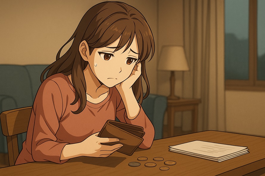 家計が苦しい単身女性