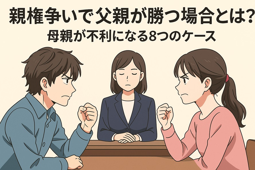 親権争いで父親が勝つ場合