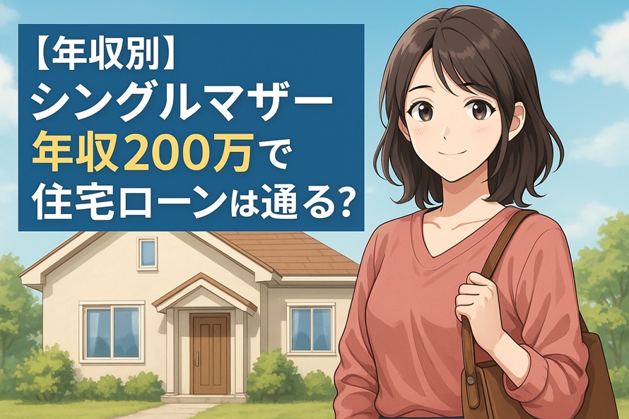 シングルマザー年収200万で住宅ローンは通る？