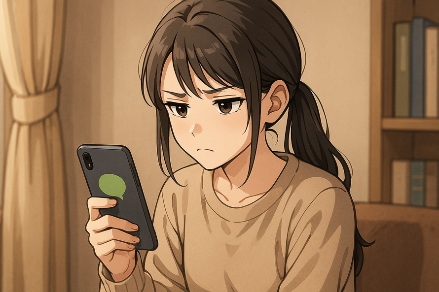 LINEでのやり取りが極端にそっけない女性