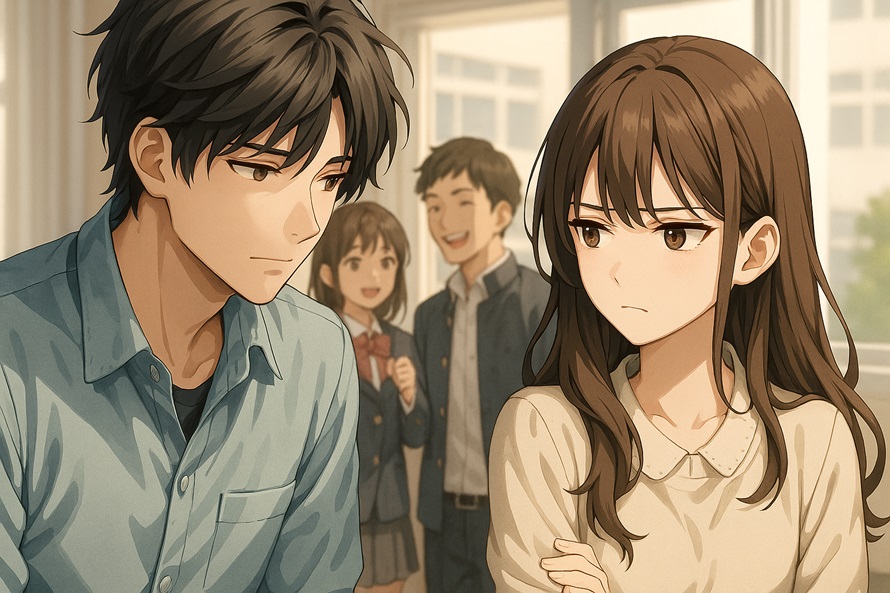 他人の目を気にして避ける女性