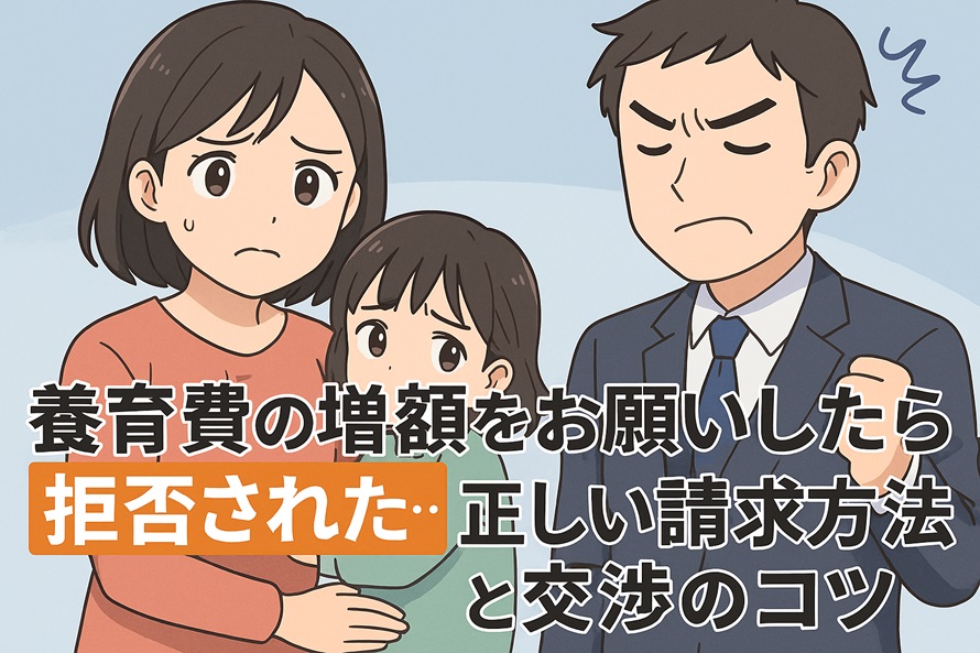 養育費の増額請求を拒否されたら