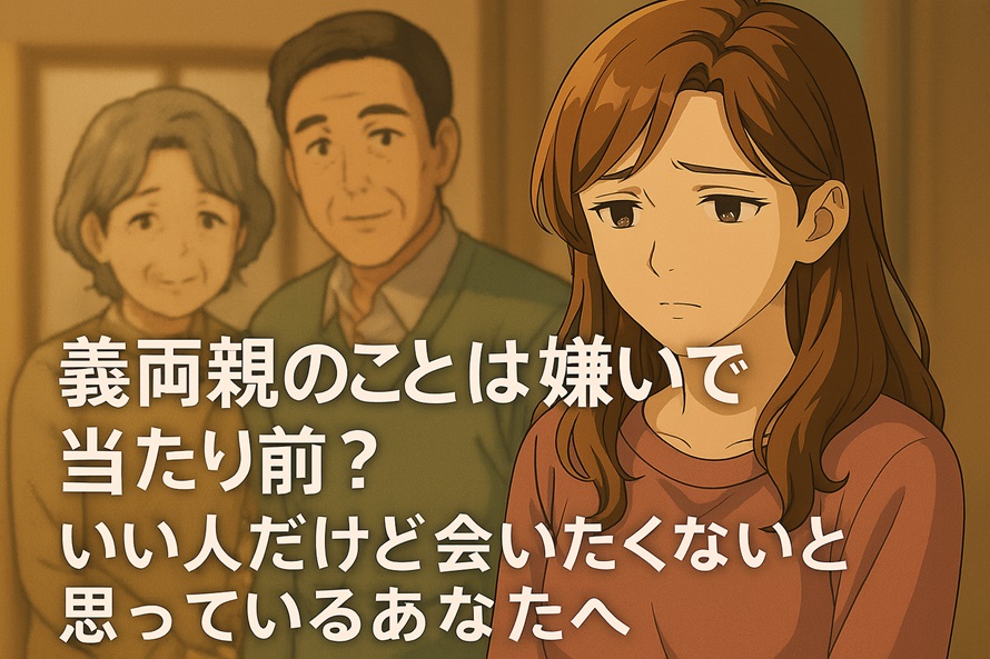 義両親のことは嫌いで当たり前？