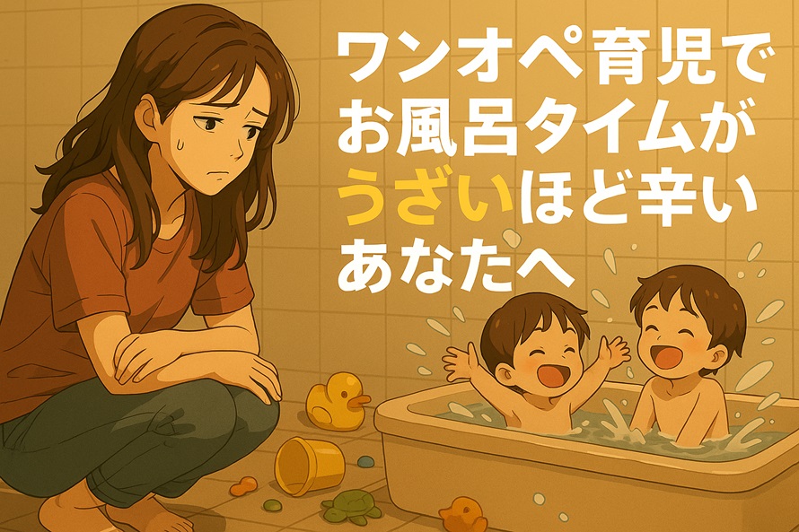 ワンオペ育児でお風呂タイムがうざいほど辛いあなたへ