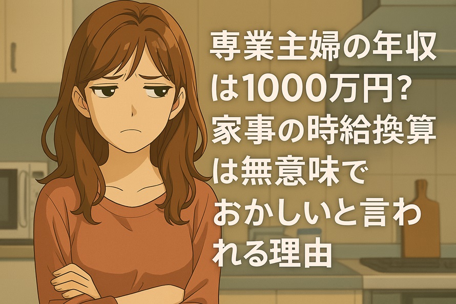 専業主婦の年収は1000万円？
