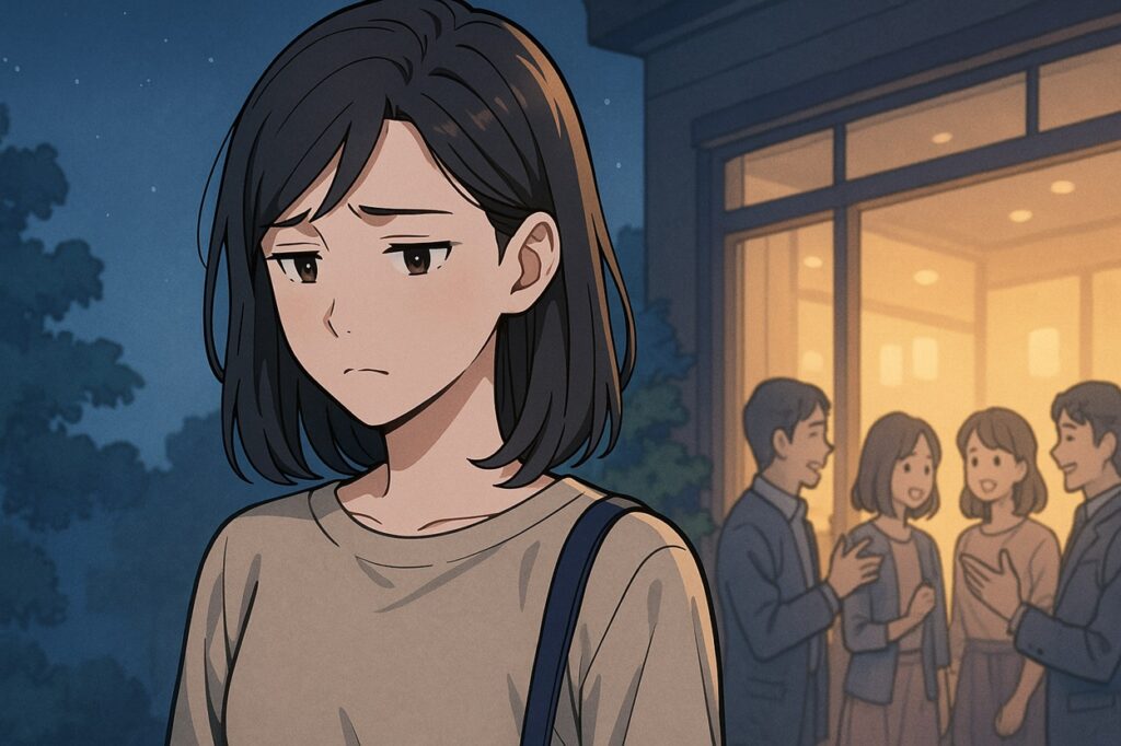 昔の友人になじめない女性