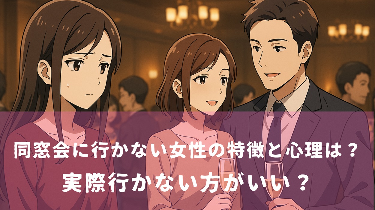 同窓会に行かない女性の特徴と心理