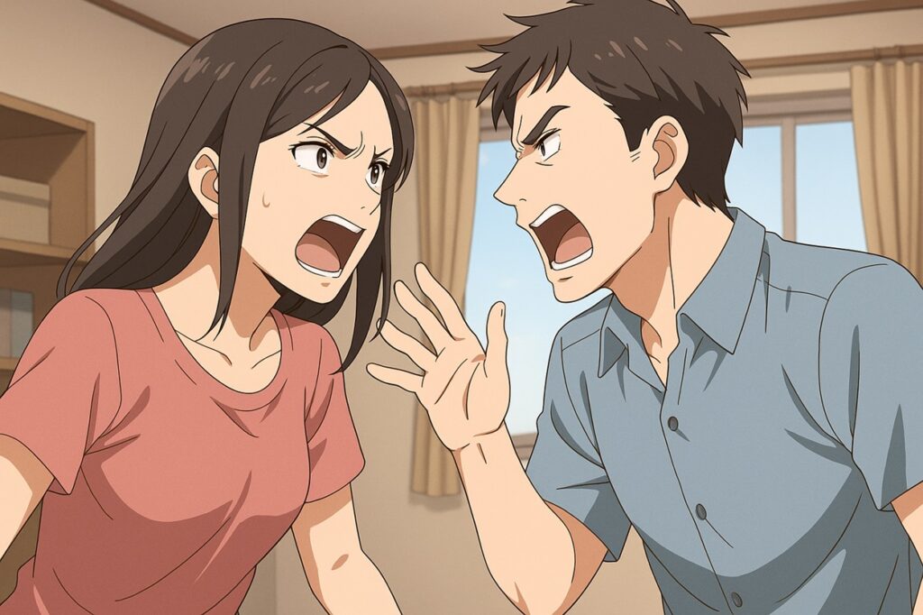 離婚危機の夫