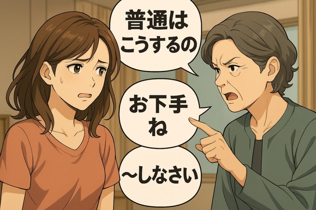 姑が嫁に言ってはいけない言葉