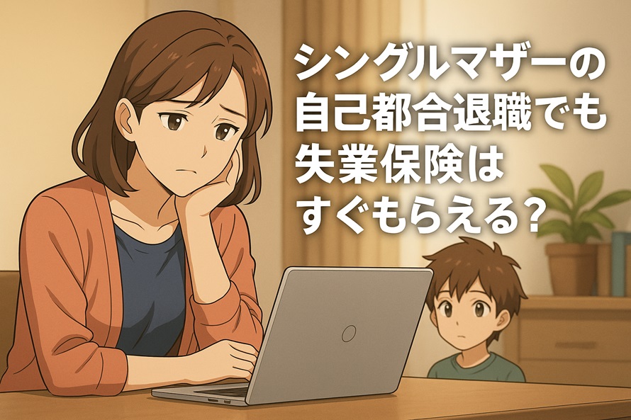 シングルマザーの自己都合退職でも失業保険はすぐもらえる？